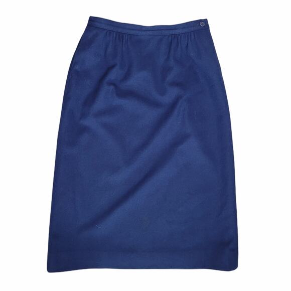 Vintage Pendleton Wool Skirt Navy Size 8